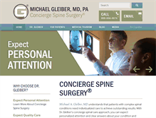 Tablet Screenshot of michaelgleibermd.com